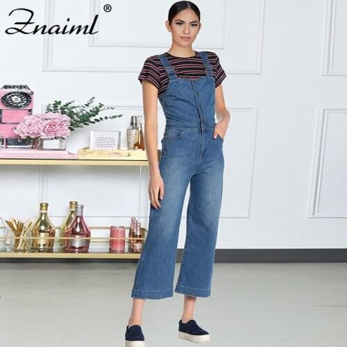 Znaiml Summer Straight Rompers Women Deinm Jumpsuit Large Size Loose Casual Jeans Rompers Ladies Streetwear Wide Leg Overalls