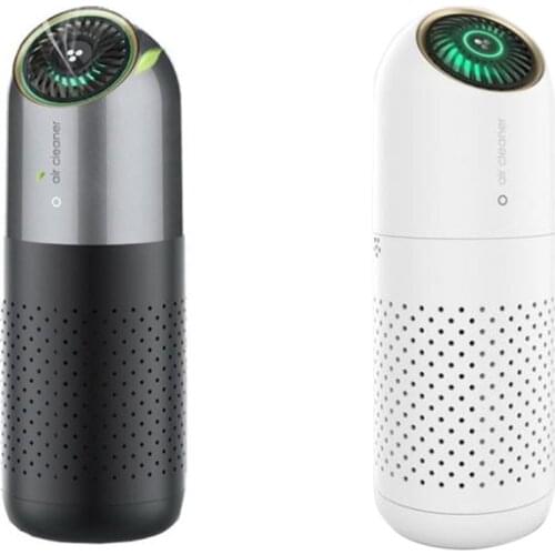 Mini HEPA Air Purifier with Filtration Air Cleaner for Car & Office, Eliminates Smoke, Dust,Pet Dander, Low Noise