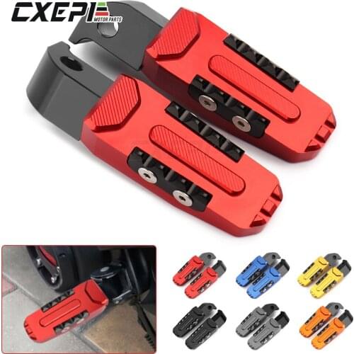 NEW CNC aluminum motorcycle rear passenger Foot Pegs pedals Footrests For Yamaha TMAX 530 T-MAX500 T-MAX530 MT07 MT09 NMAX155
