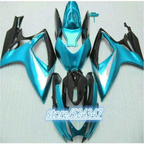 New ABS Motorcycle fairing kit For SUZUKI GSXR600 750 K6 2006-2007 year Bodywork Injection mold in sky blue white