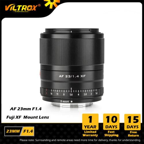 VILTROX 23mm f1.4 XF Auto Focus Large Aperture APS-C Lens AF for fujifilm fuji X-Mount X-H1 X20 X-T20 X-T100 X-Pro2 Camera lens