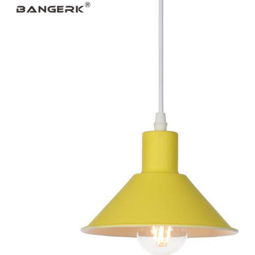Modern Macarons Pendant Light Edison Loft Decor LED Hanging Lamp Iron Adjust Dining Room Bedroom Home Lighting Luminaire E27