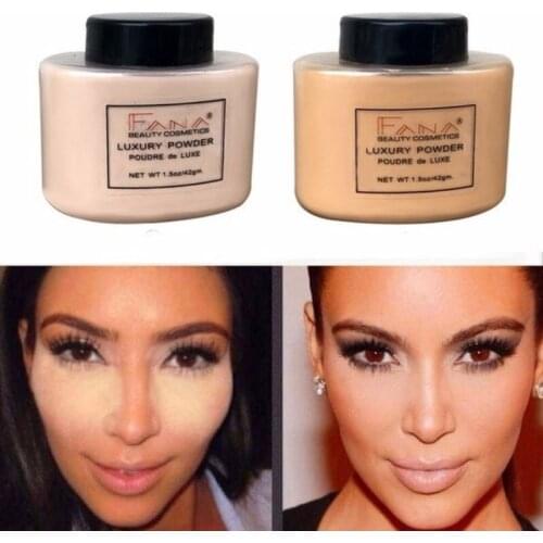 Lasting Invisible Pore Acne Banana Powder Brighten Oil Control Face Powder No Smudge Easy To Wear Women Makeup Concealer TSLM1