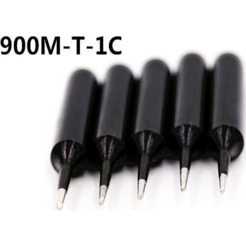 SZBFT 5piece Black 900M-T-1C Series Horseshoe type iron head Welding tip Soldering iron tip 900M-T 2C 3C 4C K B I SK 1.2D 1.6D