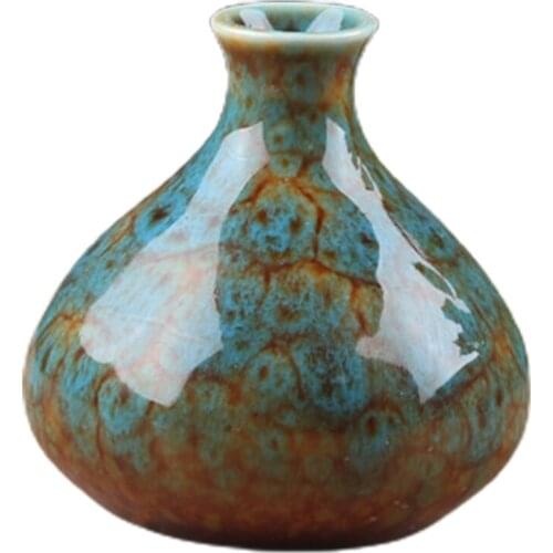 Vase Ceramics Vases Yellow Red Living Room Decoration Bule Home Decor Green Pot