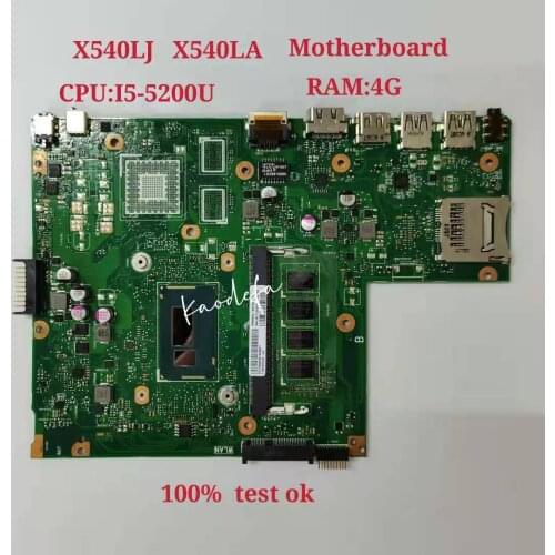 X540LJ Mainboard X540L X540LJ F540L F540LJ Laptop Motherboard CPU I5-5200U RAM:4G Tested 100% work original Mainboard