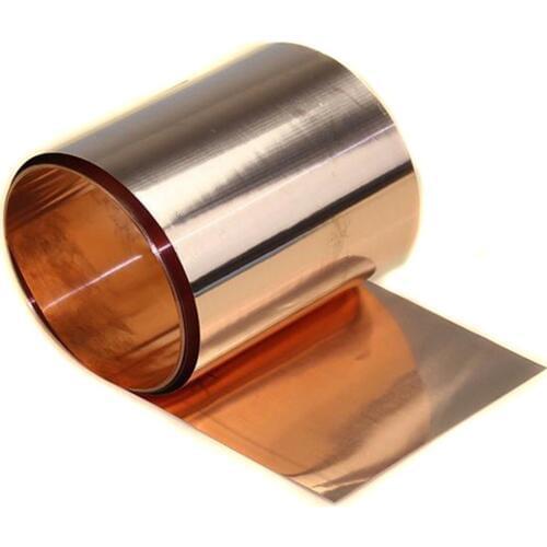 1pc New 0.1*100*1000mm 33ft 39" 99.9% Pure Copper Cut Metal Sheet Foil Roll Tape
