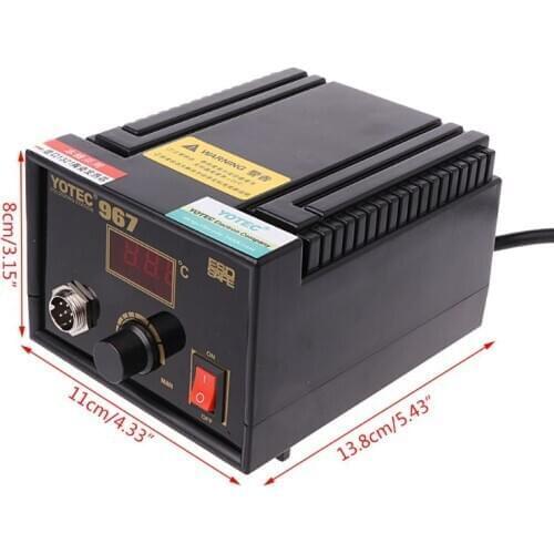 110V 220V 967 Electric Rework Soldering Station Iron LCD Display Desoldering SMD