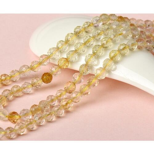 3mm-2mm Rope Are mix style Together All transparent Bead design with small diamond shape Gold hair Crystal Loose beads
