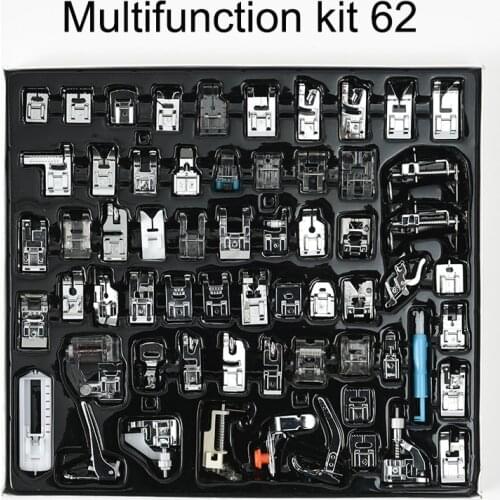 62 pcs presser foot set for Brother Singer Janome Sewing Machine Darning Braiding Blind Stitch Presser Foot