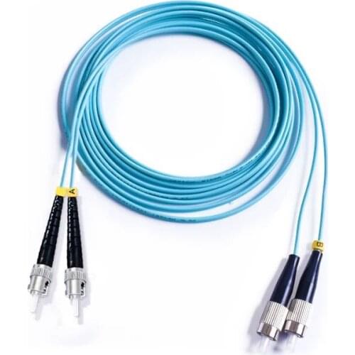 Free Shipping ST/UPC-FC/UPC Multi-Modo de Cabo De Fibra Multimodo Duplex De Fibra Óptica Patch Cord Jumper OM3 3M 5M 10M 15M 25M