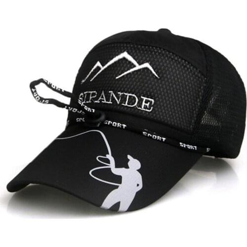 Baseball Cap Snapback Men Women Trucker Visor Outdoor Mesh Fishing Hat Sun Caps Letter Embroidered Hip Hop Hats Wide Brim Cap