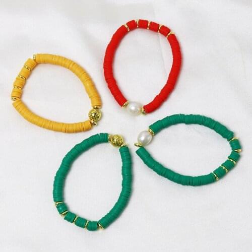 10 Pieces Handmade Colorful beaded Bracelet Round Beaded bangle bracelet accessories bracelets for women jewelry 9910