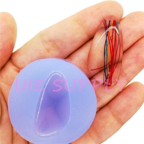 BYL488U 35.0mm X 17.0mm Oval Cabochon Silicone Mold Fondant Cake Decoration Candy Resin Clay Earrings Necklace Craft Soap