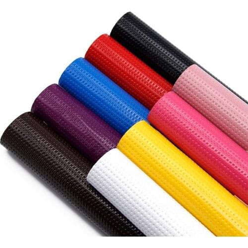 David accessories 9pcs/set 20*33cm Bump Faux Synthetic Leather Fabric DIY Phone Case Bow Bag Material,1Yc10874