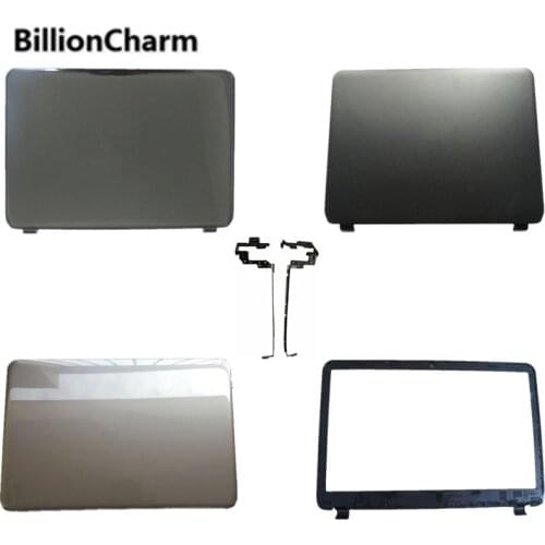 For HP 15-G 15-R 15-T 15-H 15.6" 760967-001 AP14D000C70 Laptop Top LCD Back Cover/LCD Bezel Screen Cover Front Frame/Hinges
