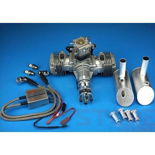 DLE Engine DLE-40cc Twin Gasoline w/ Electronic Ignition DLE-40 For RC Plane