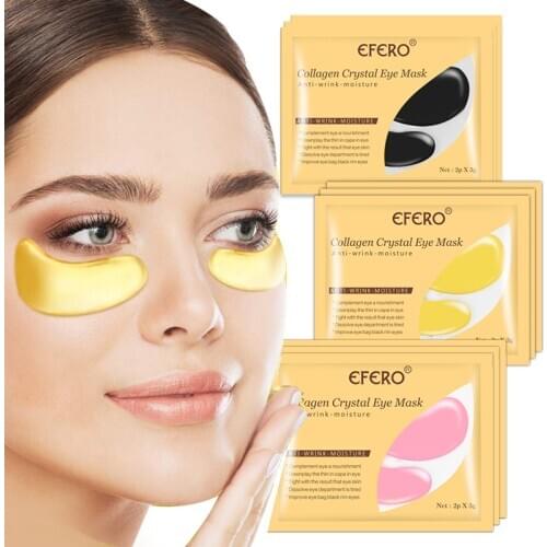 EFERO 12-7Pair Eye Mask Eye Patches Under Eye Pad Bags Dark Circles Removal Anti Aging Moisturizing Collagen Eye Masks Skin Care