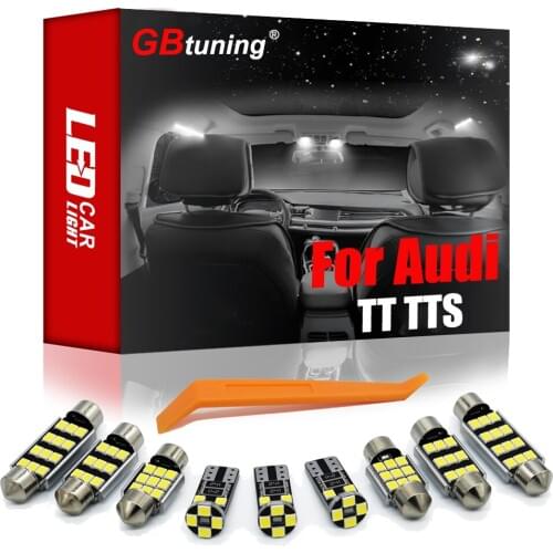 Professional Canbus LED For Audi TT TTS 8N 8J 8N3 8N9 8J3 8J9 Coupe Roadster 1999-2004 Car Dome Lamp Interior Reading Light Kit