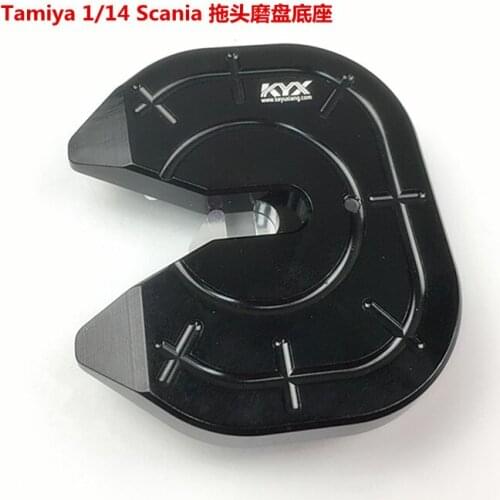 KYX Trailer metal upgrade aluminum alloy disc base for Tamiya 1/14 Scania R620