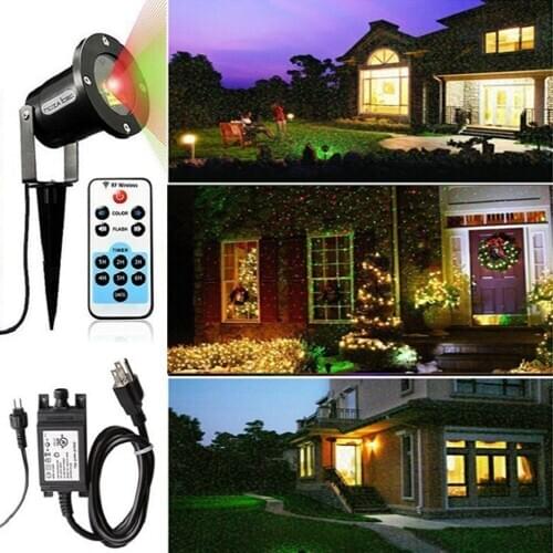 Laser Projector Lamp for Garden IP65 Waterproof Outdoor Decoration Dynamic Firefly Starry Lawn Christmas Party Landscape Light