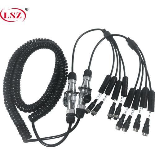 LSZ source factory wholesale spring electric cable 24v for china plug wire set KMCable for car/ship monitor video wiring