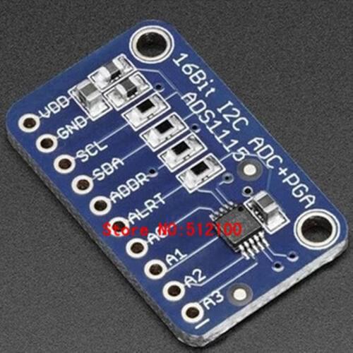Free shipping 5pcs ADS1115 subminiature 16 bit precision converter ADC Development board module