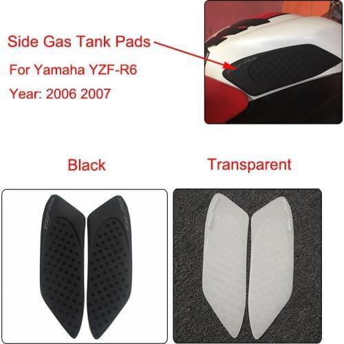 MTCLUB YZF R6 2006 2007 Motorcycle Anti slip Fuel Tank Pad Side Gas Knee Grip Traction Pads For Yamaha YZF-R6 2006 2007