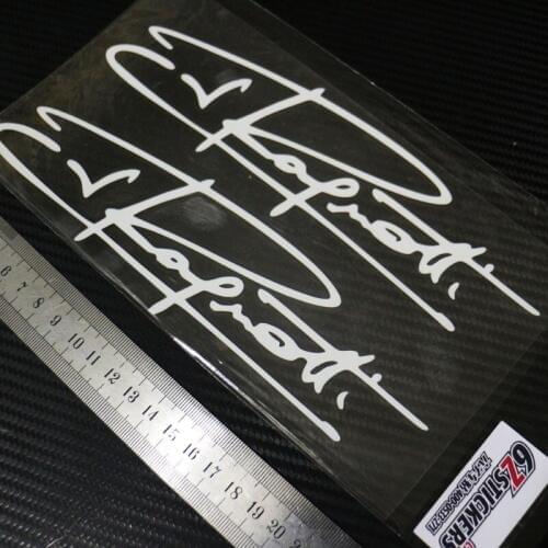 Sixsub SIGNATURE JEAN RAGNOTTI cars moto decals WEngraving is not reflective stickers waterproof sunscreen