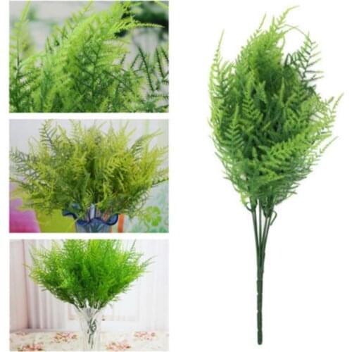 New Artificial Shrubs Creative Decorative Artificial Plant Ferns Simulation Plant Plastic Flower Fern Wall Material Accessories