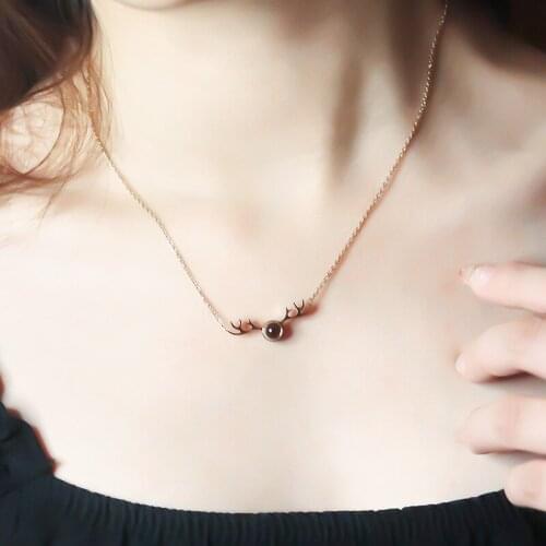 100 Languages I Love You Stainless Steel Necklace For Women Jewelry