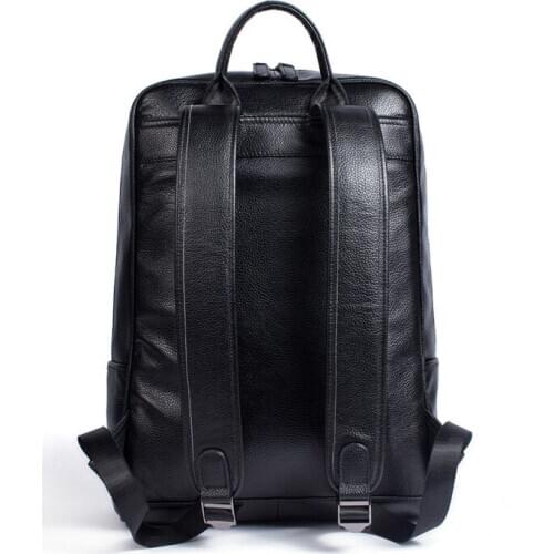 Italy Designer Luxury Genuine Leather Business Men Casual Backpack OL Style College Book School Satchel Large Capacity Mochilas