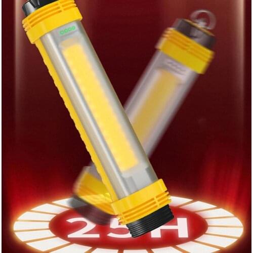 USB Rechargeable Flashlight Super Bright Magnetic LED Torch With COB Sidelight A Pocket Clip Camping Handheld Flashlight