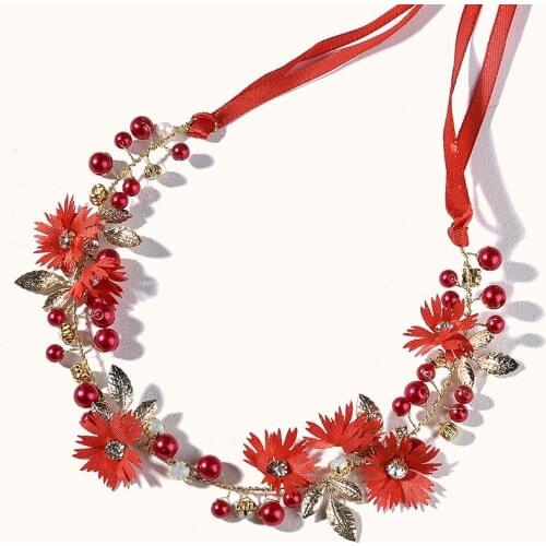 New Bohemian Flower Crowns Beach Hawaii Floral Garland Romantic Faux Daisy Wedding Wreaths Wedding Headband Hair Accessories