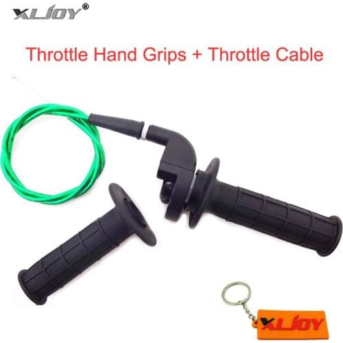 XLJOY Pit Dirt Bike Twist Throttle Cable Handle Hand Grips For 110cc 125cc 140cc XR CRF50 SSR BSE