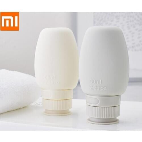 Youpin Safety Silicone Filling Bottle Travel leak-proof lotion bottle Shampoo shower gel cosmetics Filling bottles 60ml 80ml