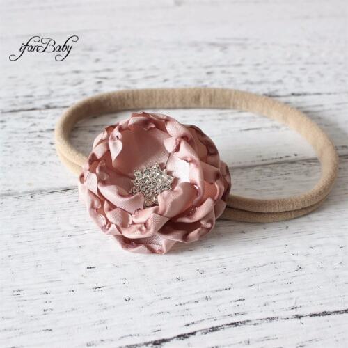 Girl Women flower headband BURN flower headband singed flower hairband 1 pcs
