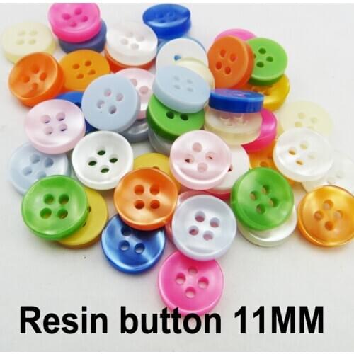 100PCS mixed Dyed RESIN brand button Decoration 11MM coat boots sewing clothes accessory garment buttons R-278H