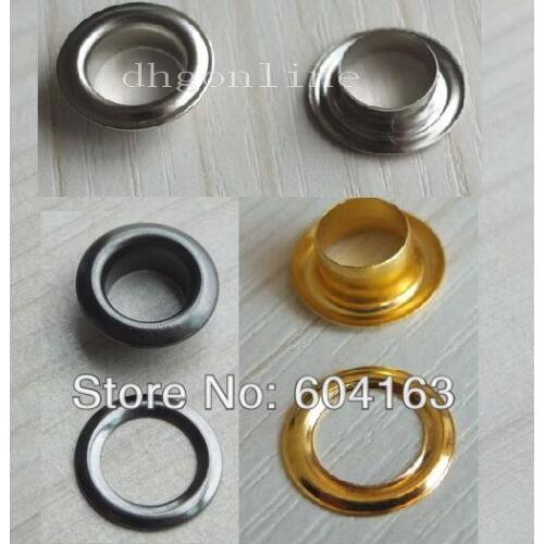 1000 Sets Grommet Eyelets 2/8" 6mm Canvas Clothes Leather Self Backing MIX Choice WS