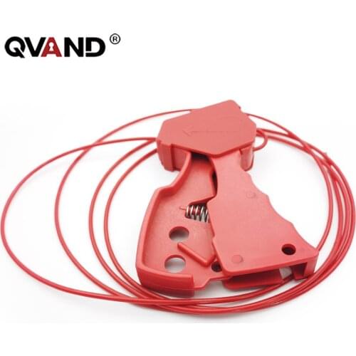 QVAND Security Universal Multipurpose Cheap Steel Wire Cable Lockout for Locking Valves 1 Padlock
