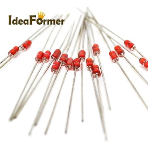 25Pcs 100K ohm NTC 3950 B 5% Thermal Resistor Double Side Measurement Thermistor Sensor Probe For 3D Printer Parts