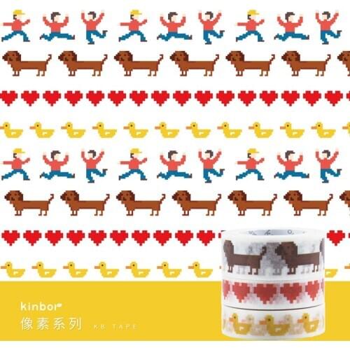 3Rolls/Set Kinbor Washi Masking Tape Set Animal Paper Masking Tapes Japanese 15mm x 5m Washi Tape Diy Scrapbooking Sticker Tape
