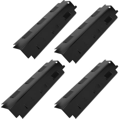 4PCS BBQ Grill Heat Tents Enamel Heat Shield Plate Grilling Heating Tents Adjustable Charbroil Barbecue Grill Replacement Parts