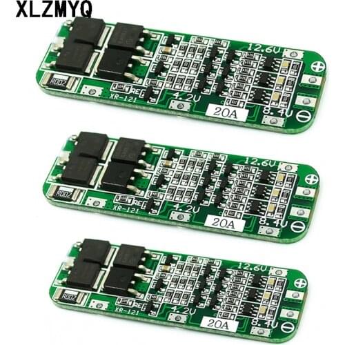 5/10 PCS 3S 20A Li-ion Lithium Battery 18650 Charger PCB BMS Protection Board For Drill Motor 12.6V Lipo Cell Module 11.1V 12V