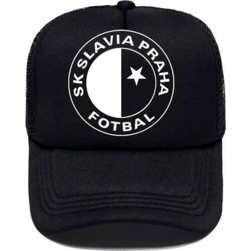 New SK Slavia Praha Baseball Cap Czech Republic Prague Print Women Men Unisex Parent-child Hats Mesh Visor Outdoor Sun Hat