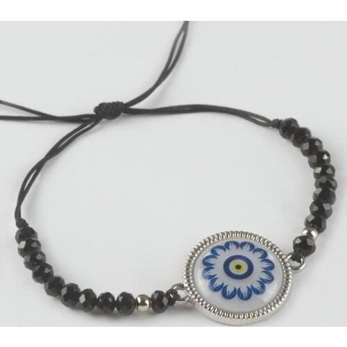 Moon Star Figured Pearl Crystal Bracelet