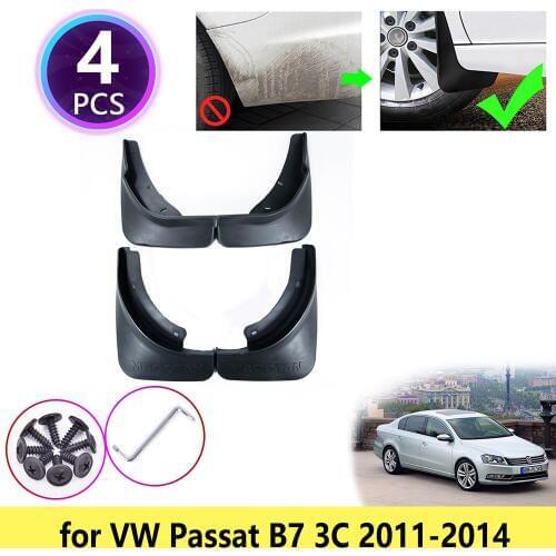 For VW Volkswagen Passat B7 2011 2012 2013 2014 Mudguards Mudflap Fender Mud Flaps Splash Guards Rear Front Wheel Accessories