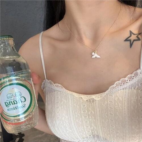 Natural Pearl Double Necklace Female Summer Tide Wild Llight Luxury Niche Temperament High Sense Clavicle Chain Neck Jewelry