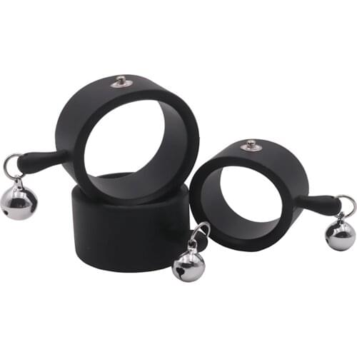 Ejaculation Penis Rings Electric Shock Pulse Cock Rings Silicone Conductive Penis Ring Time Lasting Stimulation Sex Toys for Men