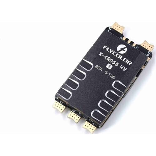FLYCOLOR X-Cross HV2 80A Blheli 32 5-12S DSHOT1200 Brushless ESC Support Telemetry for X-Cross FPV Racing Drone
